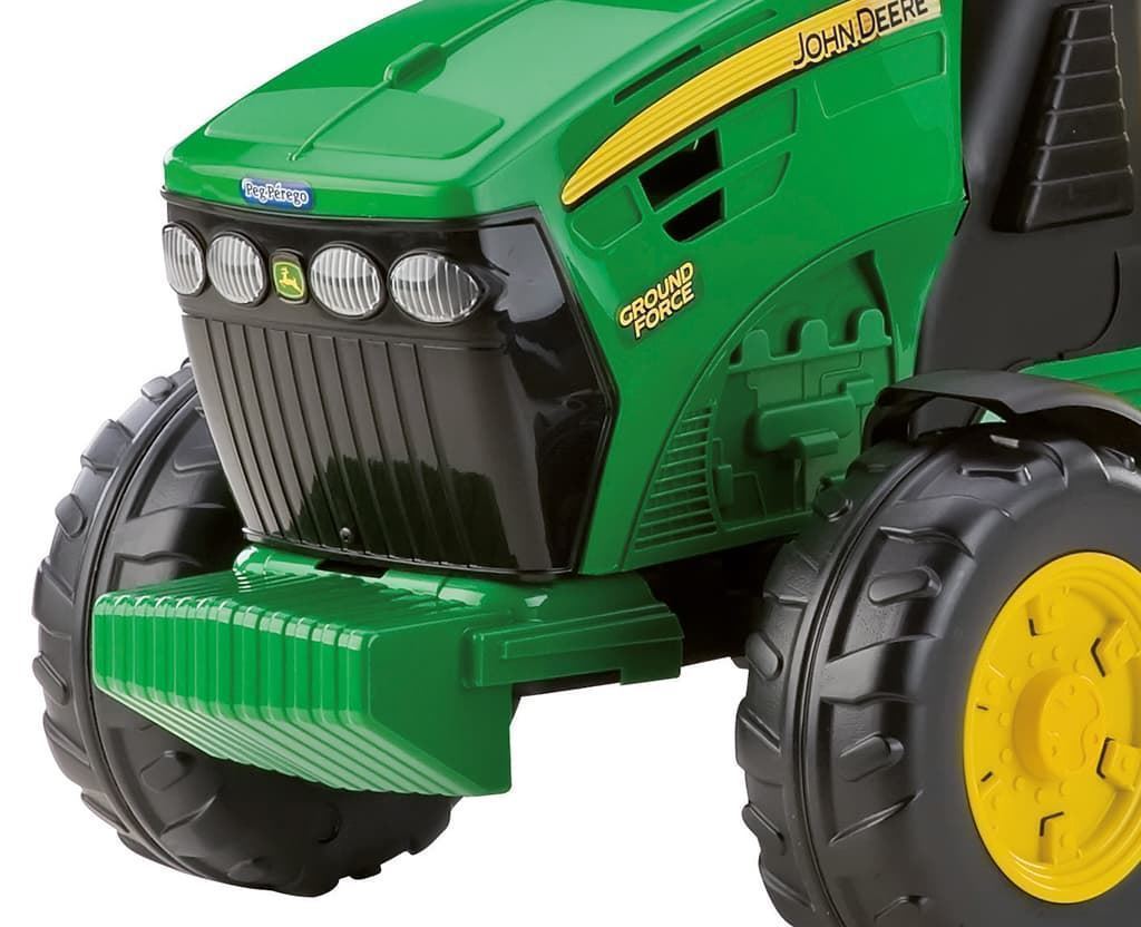 Tractor De Batería 12V Para Niños JOHN DEERE GROUND FORCE Con Remolque De Juguete PEG PEREGO OR0047 - Imagen 7