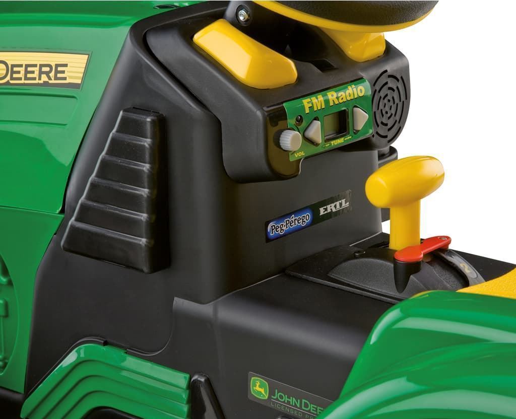 Tractor de batería 12V para niños JOHN DEERE GROUND LOADER con pala de juguete PEG PEREGO OR0068 - Imagen 4