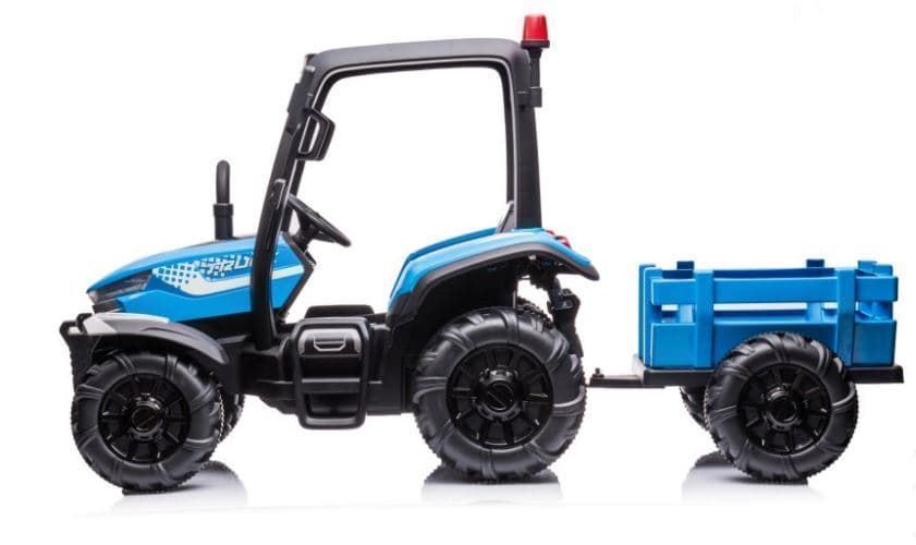 Tractor de batería 24v azul con remolque y mando a distancia - Imagen 5