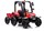 Tractor de bateria 24V rojo con remolque y mando a distancia - Imagen 1