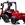 Tractor de bateria 24V rojo con remolque y mando a distancia - Imagen 2