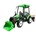 Tractor de batería 24V verde con pala delantera y remolque - Imagen 2