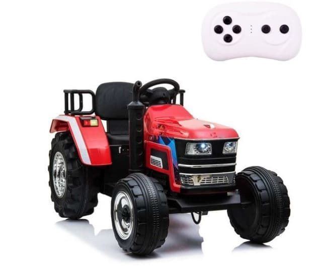 Tractor De Batería XL Para Niños Rojo 12V Con Mando A Distancia Y Luces - Imagen 1