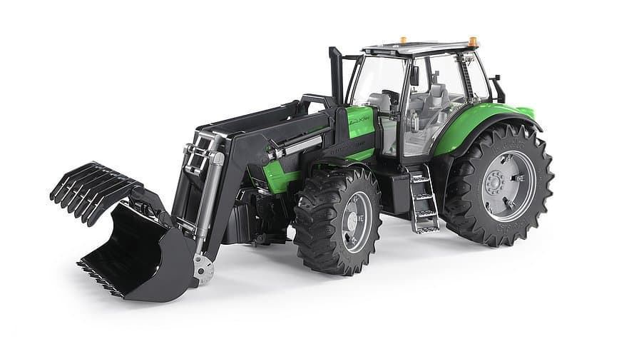 Tractor De Juguete DEUZT AGROTRON X720 Con Pala.-Escala 1:16 BRUDER 03081 - Imagen 1