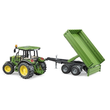 Tractor De Juguete JOHN DEERE 5115M + Remolque - Escala 1:16 BRUDER 02108 - Imagen 2