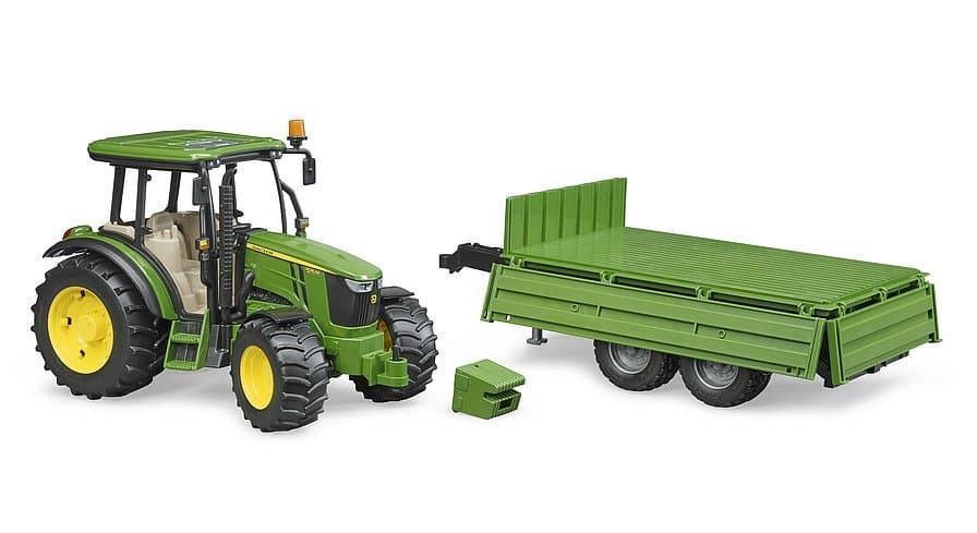 Tractor De Juguete JOHN DEERE 5115M + Remolque - Escala 1:16 BRUDER 02108 - Imagen 3