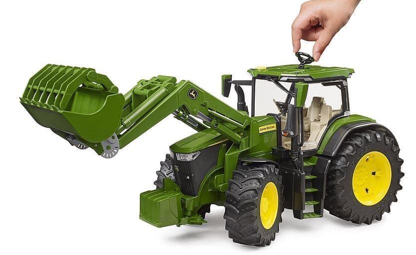 Tractor de juguete John Deere 7R 350 con pala frontal 03151 Bruder - Imagen 3