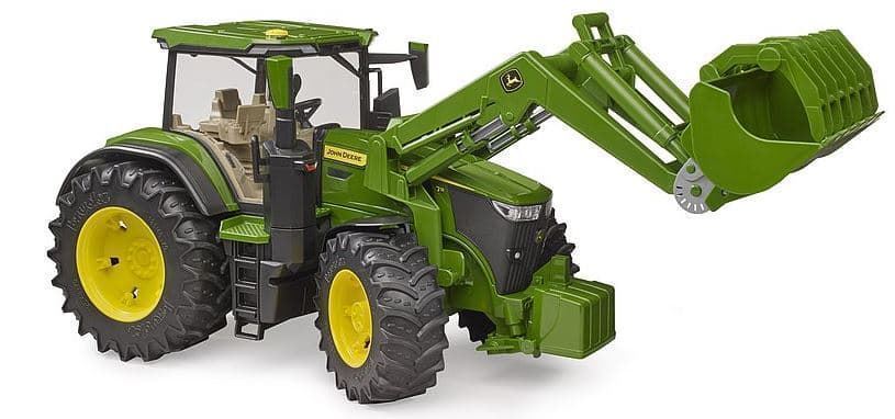 Tractor de juguete John Deere 7R 350 con pala frontal 03151 Bruder - Imagen 4