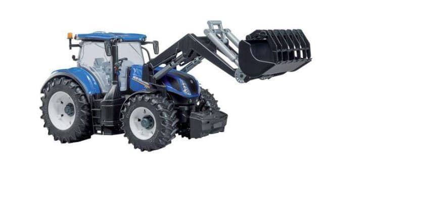 Tractor De Juguete NEW HOLLAND T7.315 Con Pala BRUDER 03121 - Imagen 3