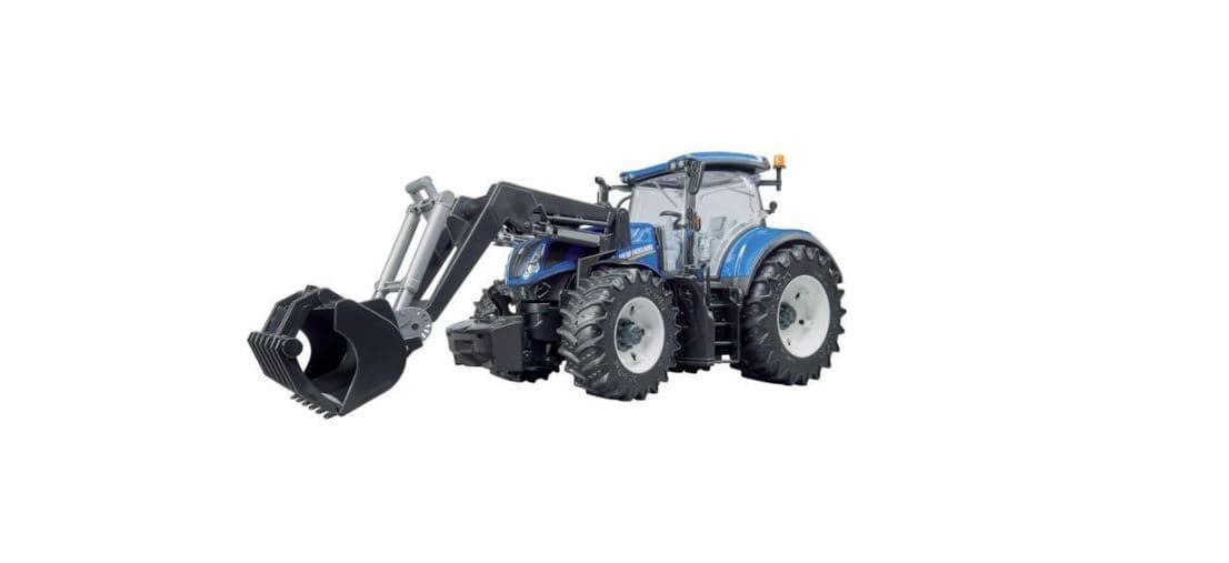 Tractor De Juguete NEW HOLLAND T7.315 Con Pala BRUDER 03121 - Imagen 4