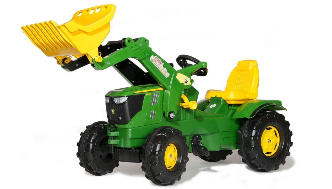 Tractor De Pedales JOHN DEERE 6210 Con Pala De Juguete ROLLY TOYS 61109 - Imagen 1