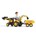 Tractor de pedales KOMATSU con pala, remolque y retroexcavadora FALK 2086W - Imagen 2