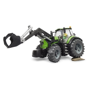 Tractor Deutz 8280 TTV con cargador frontal de juguete de BRUDER 03161 - Imagen 1