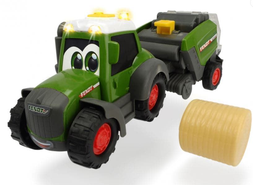 Tractor Fendt con empacadora con sonido primera edad - Imagen 1