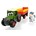 Tractor Fendt de Happy Series con remolque para ganado + vaca luces y sonido - Imagen 1