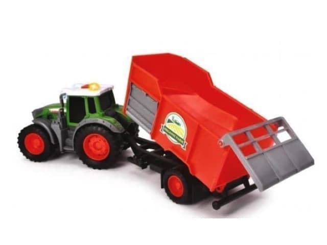 Tractor Fendt de juguete con remolque basculante 26cm con luz y sonido - Imagen 2