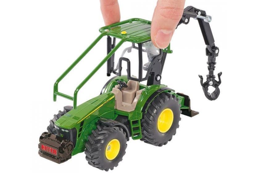 Tractor Forestal John Deere De Juguete Esc 1:50 SIKU 1974 - Imagen 2