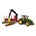 Tractor John Deere 7R con remolque autocargador y 4 troncos de árbol de juguete Bruder 03154 - Imagen 2