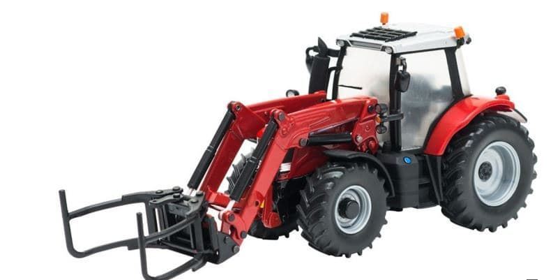 Tractor Massey Ferguson 6613 Con Cargador Delantero De Juguete Esc 1:32 BRITAINS 43082A1 - Imagen 3