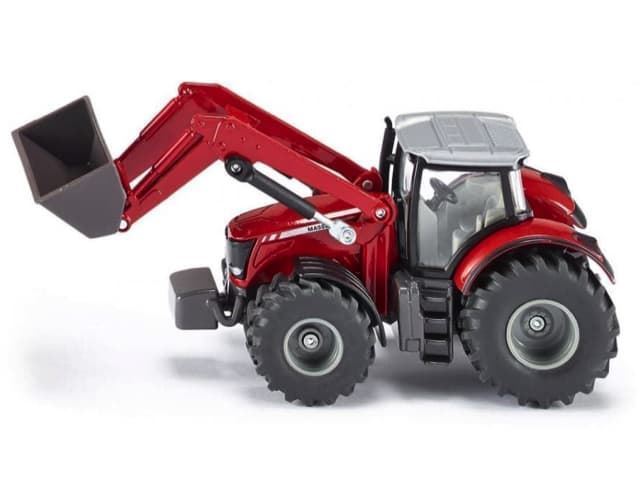 Tractor Massey Ferguson Con Cargador Frontal De Juguete Esc 1:50 SIKU 1985 - Imagen 1