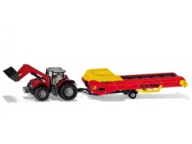 Tractor MASSEY FERGUSON TRANSPORTADOR De Juguete Esc 1:50 SIKU 1996 - Imagen 1