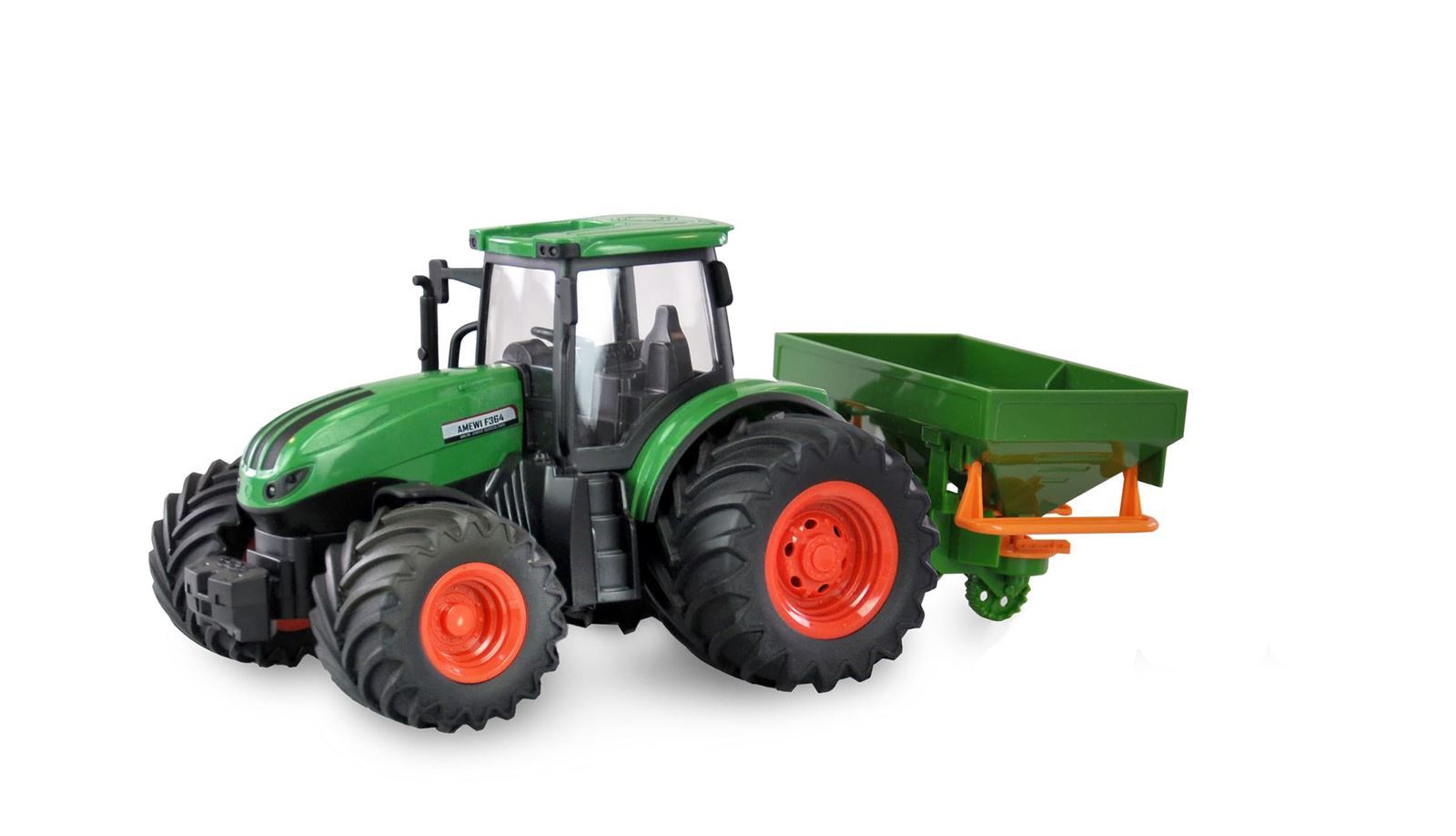 Tractor Radiocontrol con abonadora 1:24 RTR verde - Imagen 1