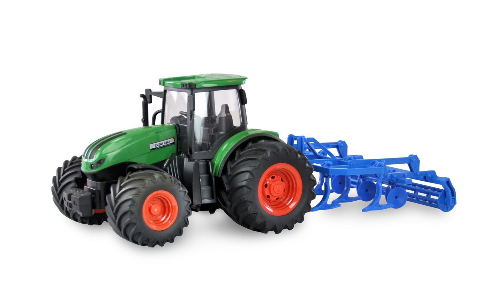 Tractor Radiocontrol con cultivador 1:24 RTR VERDE - Imagen 1