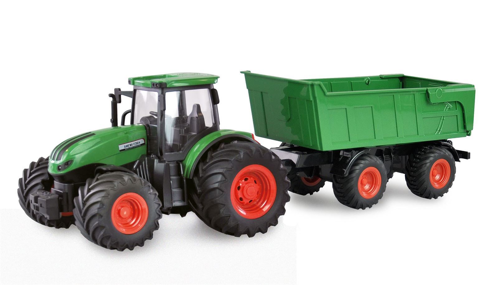 Tractor radiocontrol con remolque basculante 1:24 RTR - Imagen 1