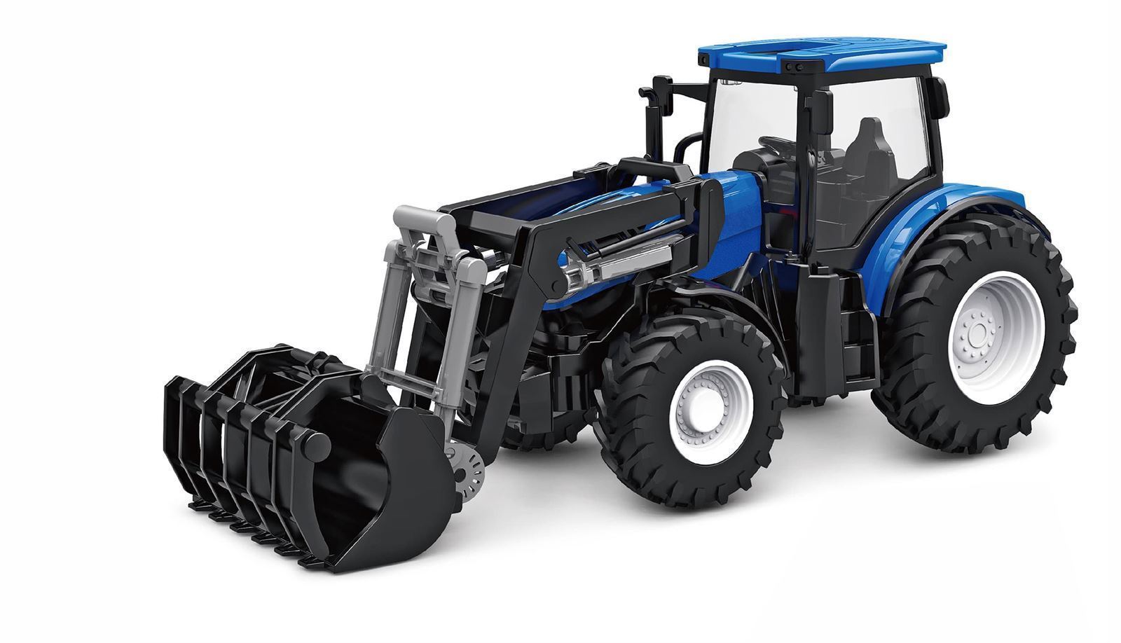Tractor RC con cargador frontal de juguete con luz y sonido 1:24 - Imagen 1