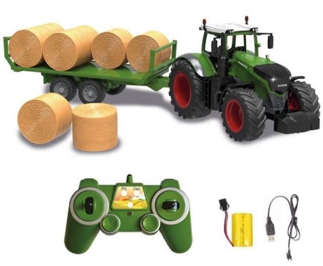 Tractor RC con remolque y balas de heno  1:10 - Imagen 3