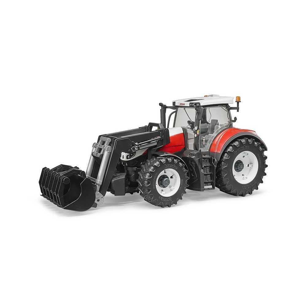 Tractor Steyr 6300 CVT Con Pala De Juguete BRUDER 03181 - Imagen 1