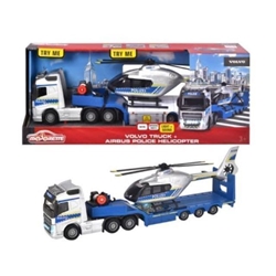 Trailer volvo de juguete con helicóptero de metal 35cm - Imagen 1