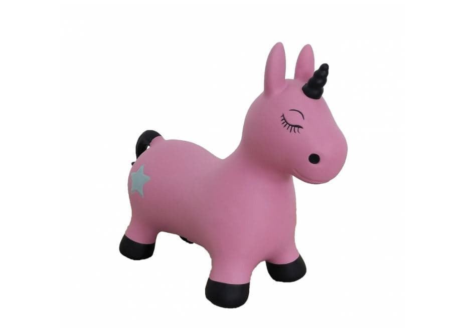 Unicornio Saltarín Hinchable Rosa 460453 - Imagen 1