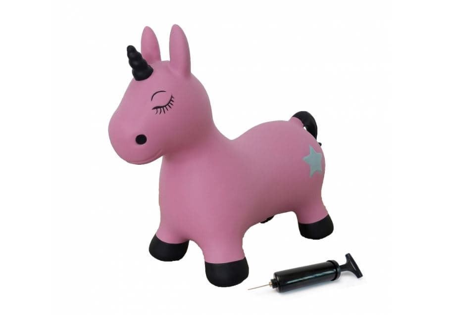 Unicornio Saltarín Hinchable Rosa 460453 - Imagen 2