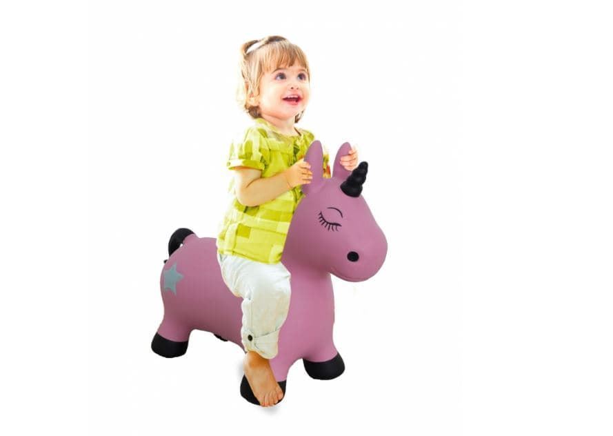 Unicornio Saltarín Hinchable Rosa 460453 - Imagen 3