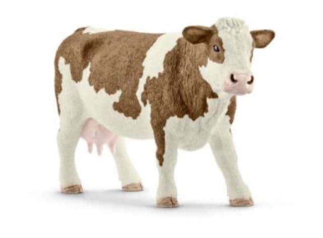 Vaca fleckvieh de juguete schleich 13801 - Imagen 1