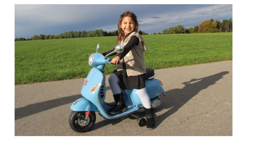 Vespa De Batería Para Niños Azul - Imagen 2