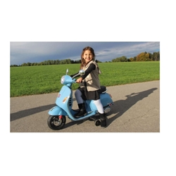 Vespa De Batería Para Niños Azul - Imagen 2